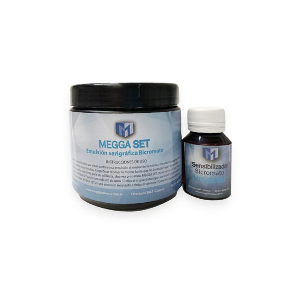 <center><strong>Megga Set</strong></br>Emulsión serigráfica Bicromato</center>
